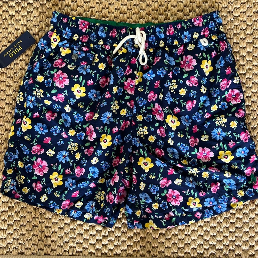 New With Tags Men’s Ralph Lauren Polo Swim Trunks